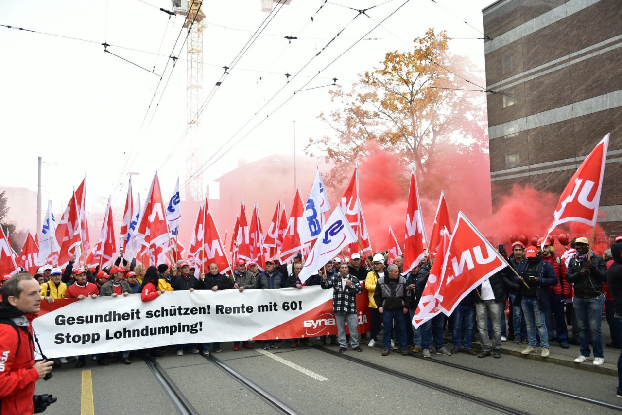 Bau: grösste Protestbewegung seit über 10 Jahren