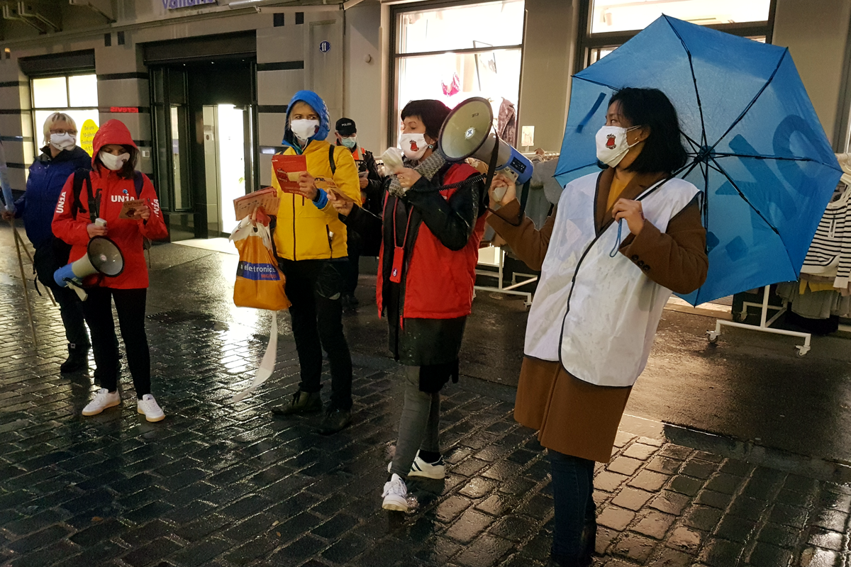 "Es reicht!" – Menschenkette und Kundgebung in St. Gallen