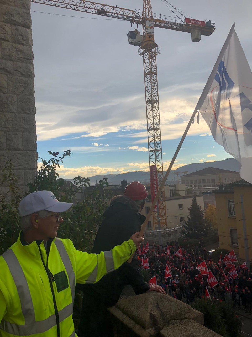 Protest der Bauarbeiter vom 6.11.2018 in Zürich